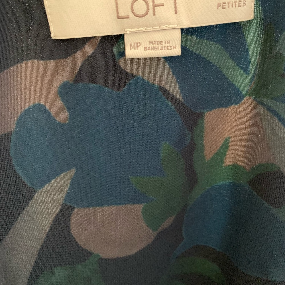 Loft Tropical Floral Racerback Top - Picture 2 of 3